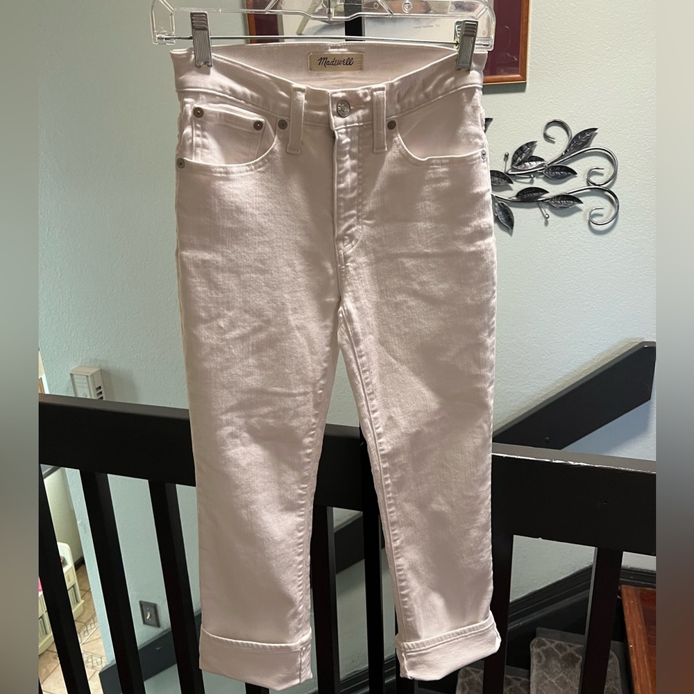 Madewell Light White Cropped High-Rise Jeans NWOT #JT5